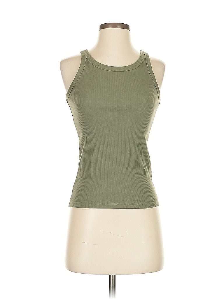 Pre-owned Gap Tank Top Green Halter Neckline Tops