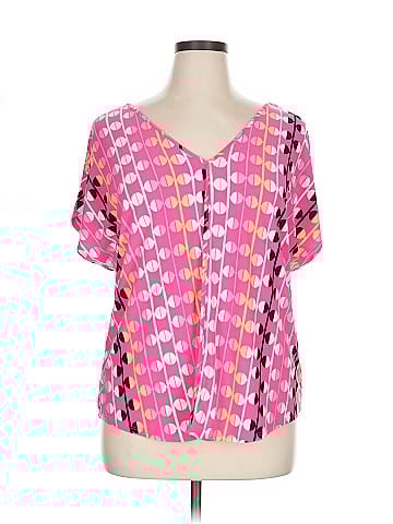 Bar III Short Sleeve Blouse (view 1)