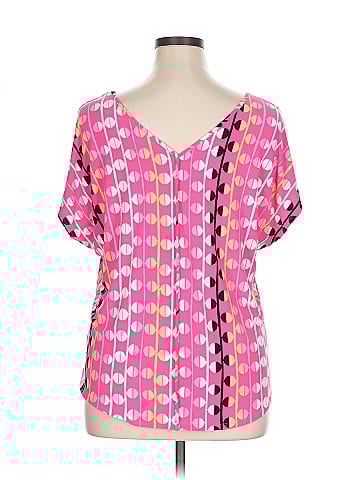Bar III Short Sleeve Blouse (view 2)