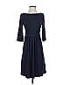 J.Crew Solid Blue Casual Dress Size XS - photo 1