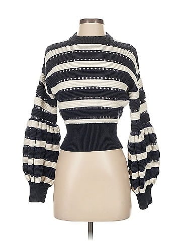 Self-Portrait Pullover Sweater (view 1)