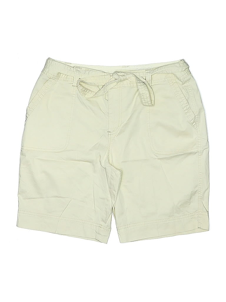 Pre-owned St. John's Bay Khaki Shorts In White