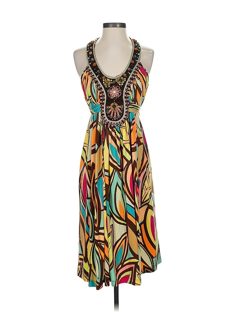 Pre-owned Ranna Gill Cocktail Dress In Yellow