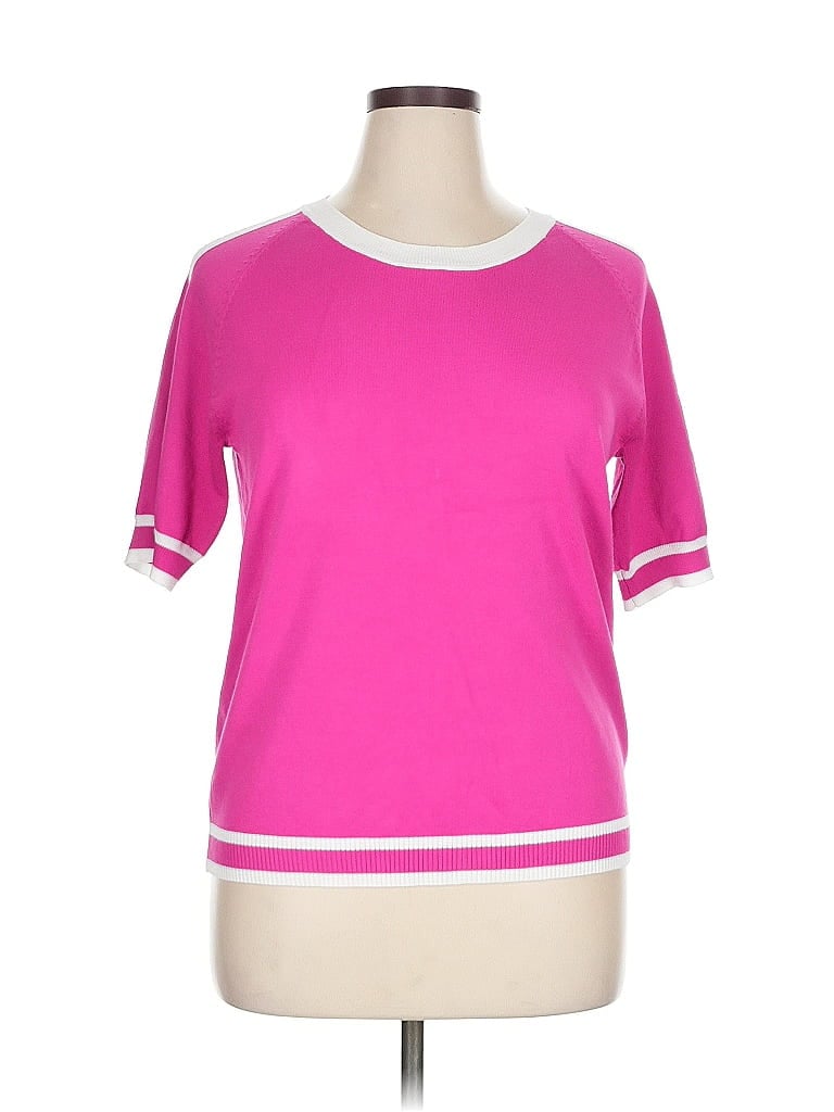 Click to view more detailed imagery on our partner's website Pre-owned Metric Knits Pullover Sweater In Pink