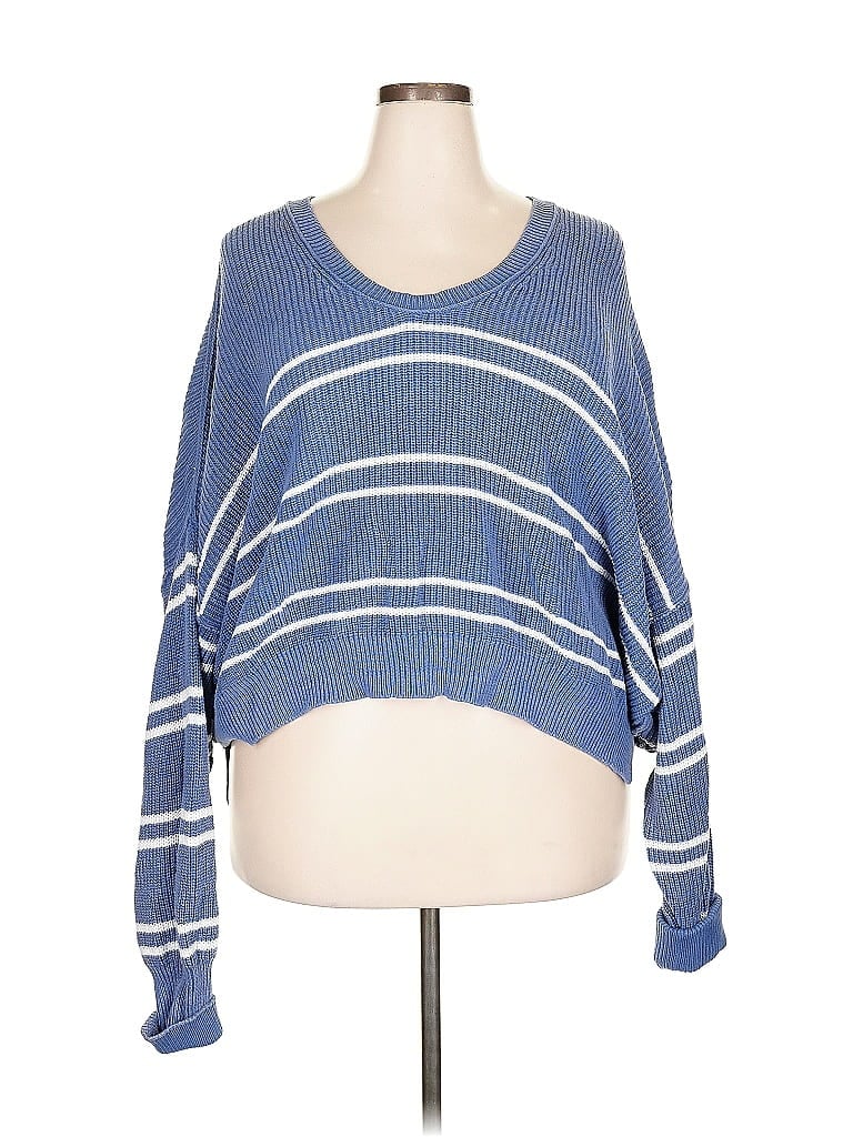 Pre-owned Aerie Pullover Sweater In Blue