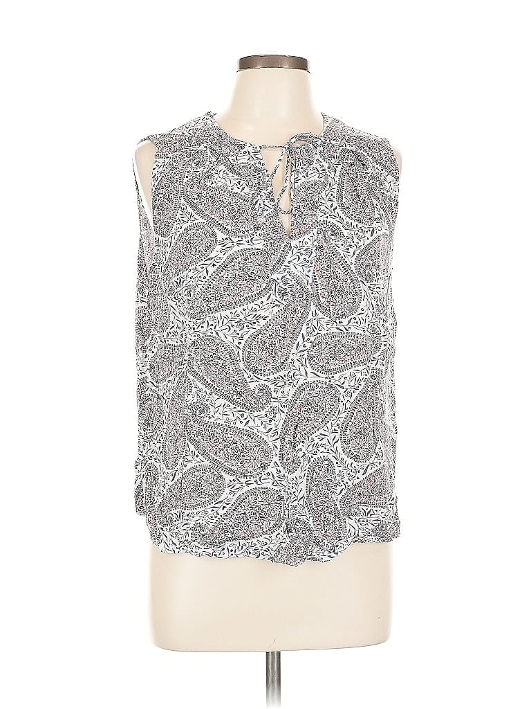 Pre-owned Old Navy Sleeveless Blouse In Gray
