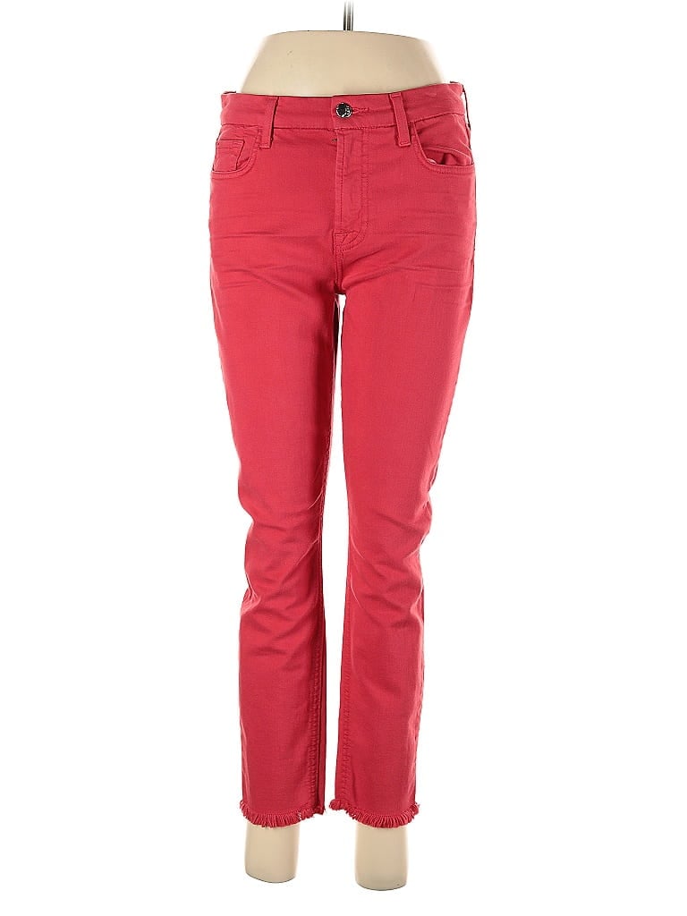 Pre-owned Jen 7 By 7 For All Mankind Jeans In Red