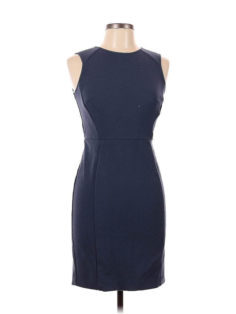 Pre-owned Ann Taylor Loft Cocktail Dress In Blue