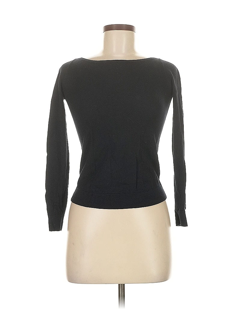 Akris Punto 100% Baumwolle Black Pullover Sweater Size 6 - photo 1