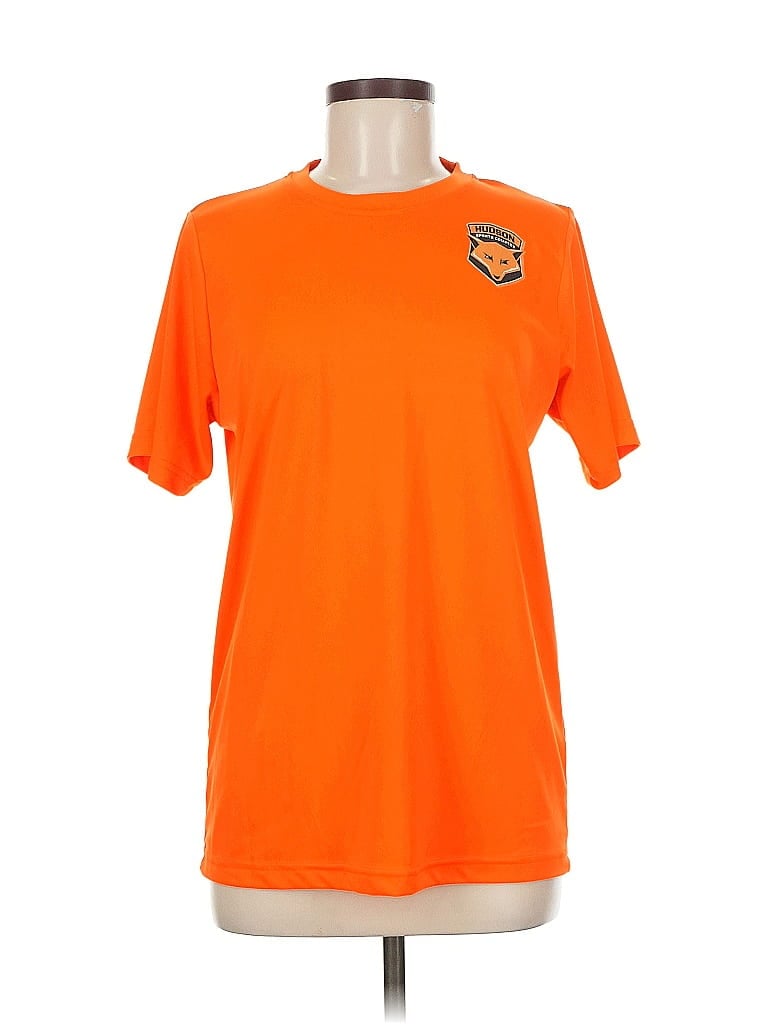 Pre-owned Assorted Brands Short Sleeve T-shirt In Orange