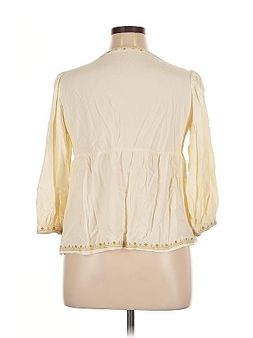 Solitaire 3/4 Sleeve Blouse (view 2)