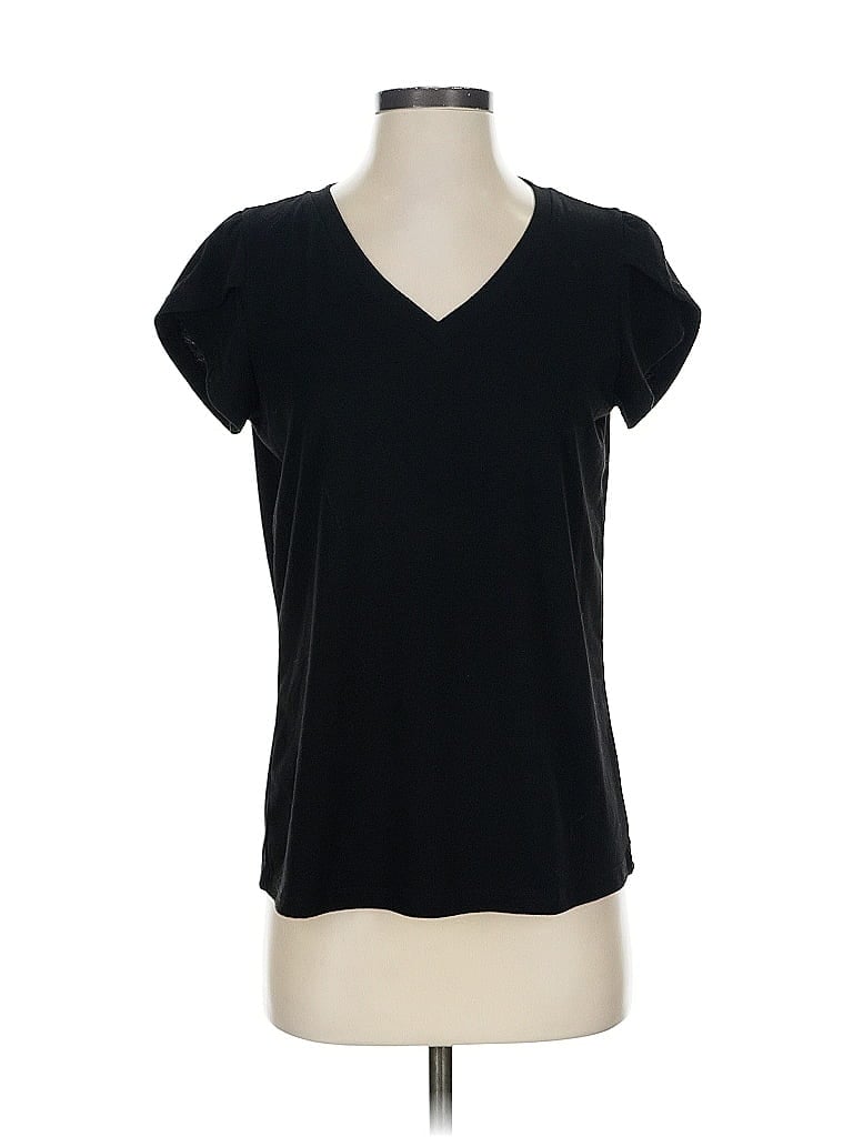 Pre-owned Shein Short Sleeve T-shirt In Black