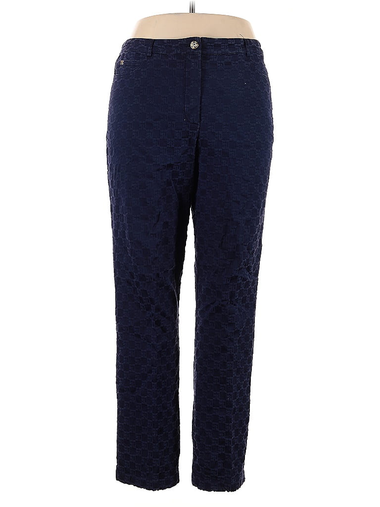 St. John Sport Blue Casual Pants Size 14 - photo 1