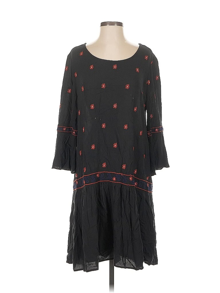 Pre-owned Hinge Casual Dress In Black