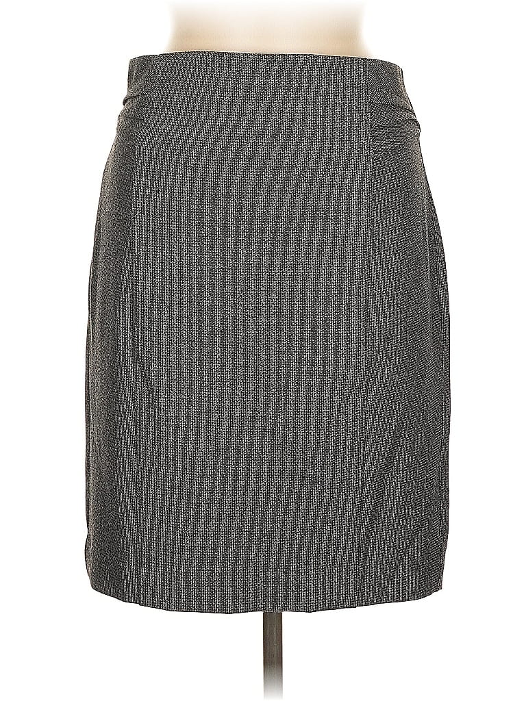 Pre-owned Express Formal Skirt In Gray