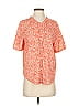 Universal Thread 100% Rayon Orange Short Sleeve Henley Size XS - photo 1