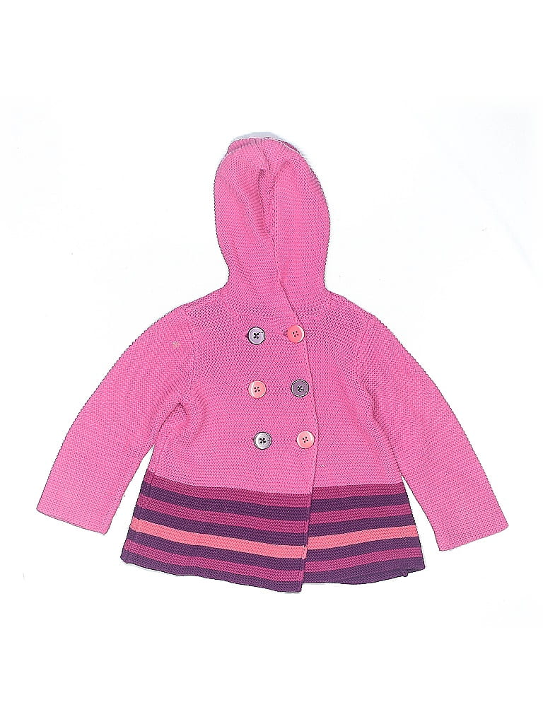 Pre-owned First Impressions Kids' Cardigan Sweater In Pink
