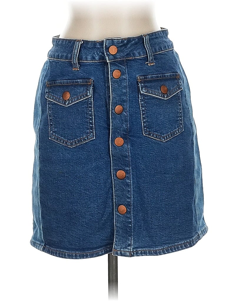 Pre-owned Madewell Denim Skirt In Blue