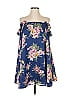 BHLDN 100% Polyester Blue 3/4 Sleeve Blouse Size S - photo 1