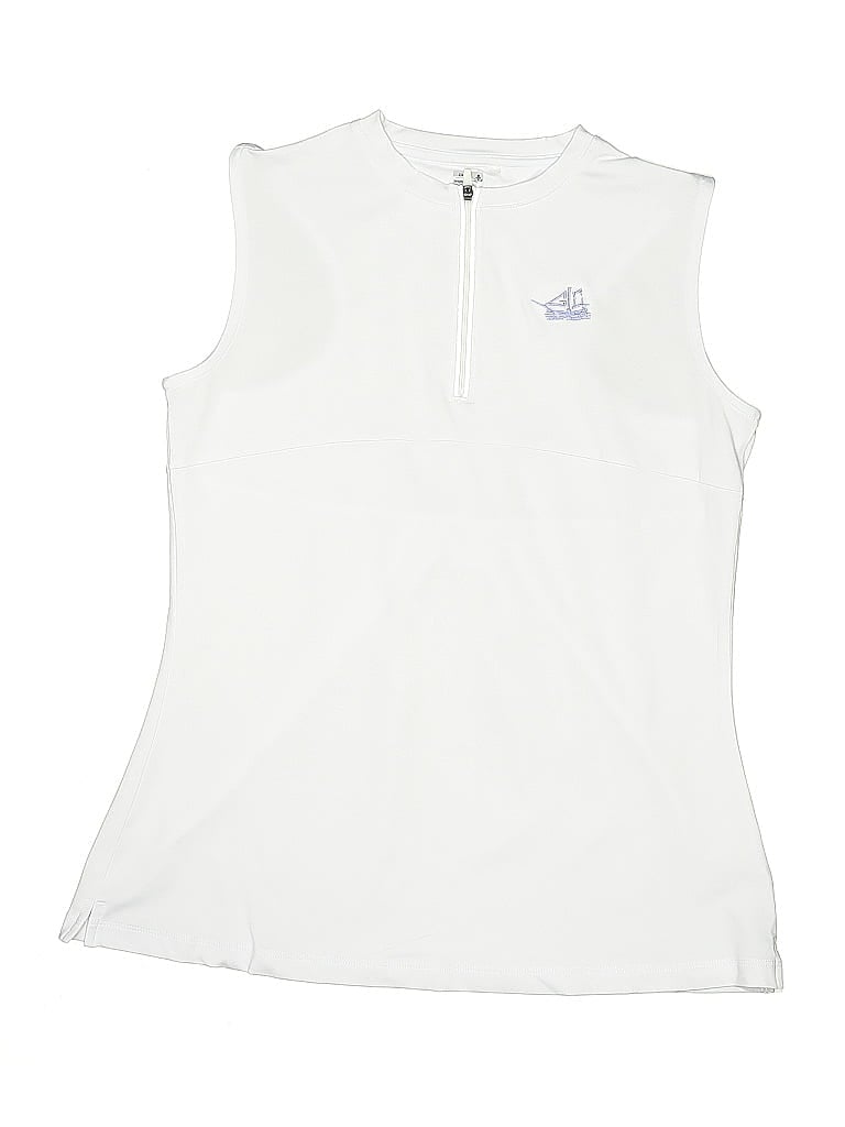 Pre-owned Garb Kids' Sleeveless T-shirt In White