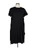 Gracia Solid Black Casual Dress Size L - photo 1