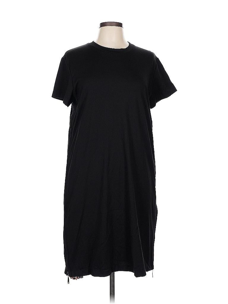 Gracia Solid Black Casual Dress Size L - photo 1