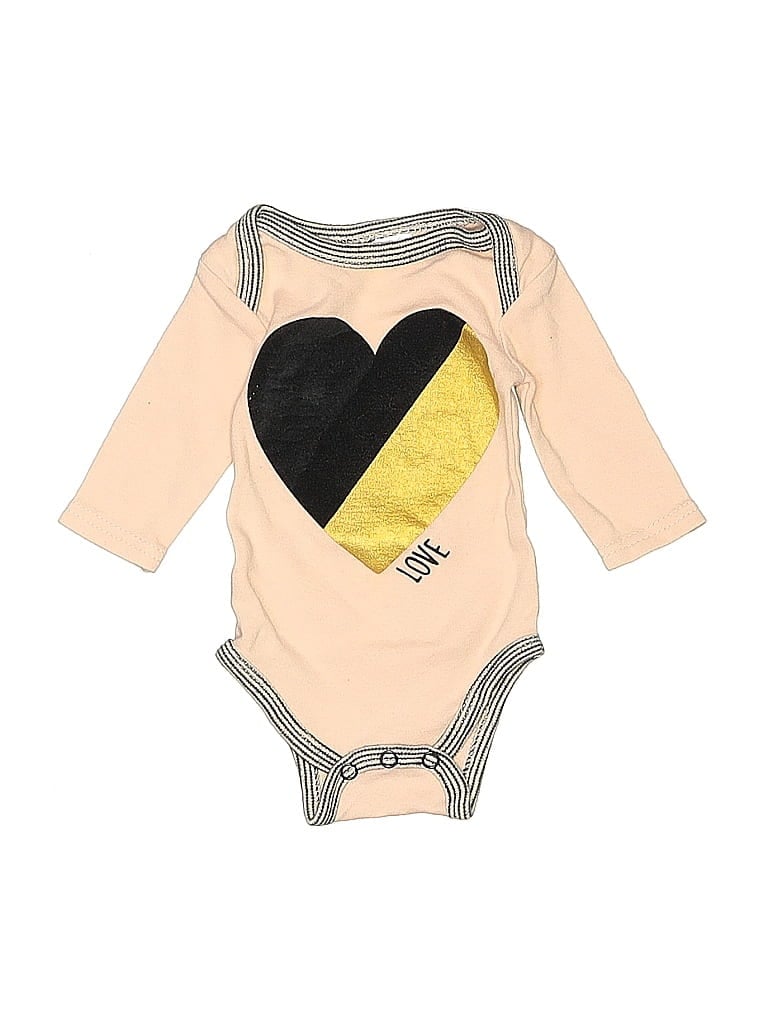 Click to view more detailed imagery on our partner's website Pre-owned Baby Kiss Babies' Long Sleeve Onesie In Gold