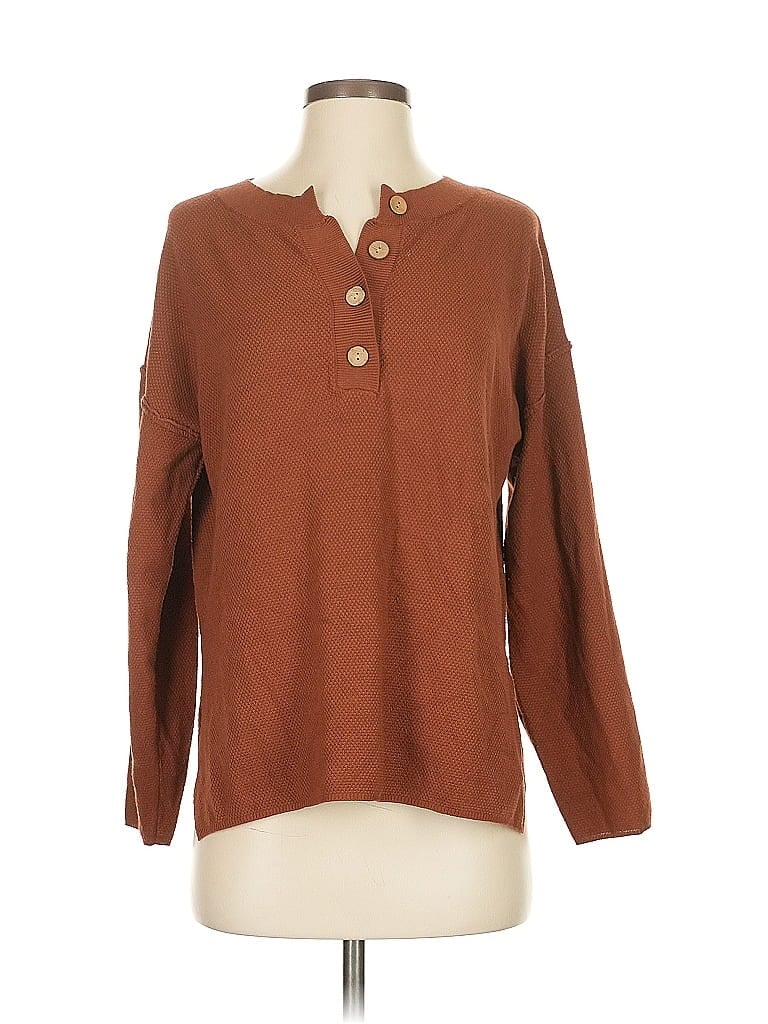 Pre-owned Unbranded Pullover Sweater In Brown