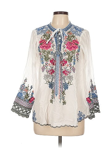 Johnny Was 3/4 Sleeve Blouse (view 1)