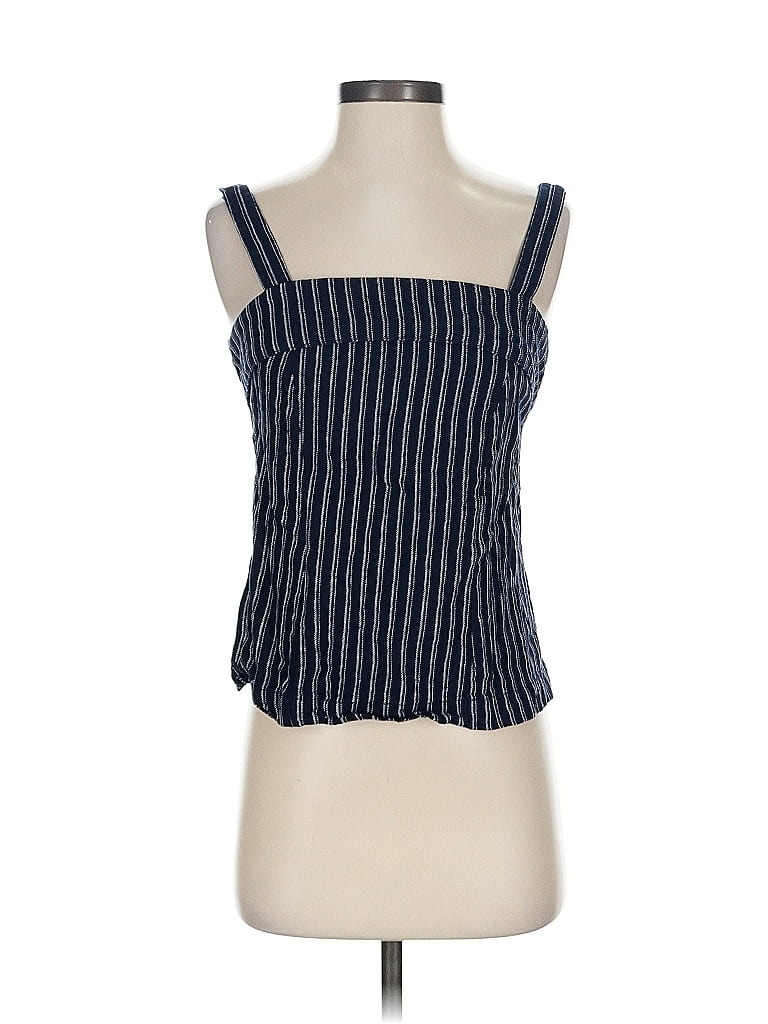 Pre-owned Point Sur Sleeveless Top Blue Square Neckline Tops