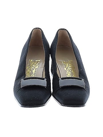 Salvatore Ferragamo Vintage Velvet Pumps (view 2)