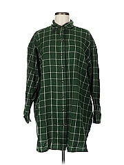 Pact 3/4 Sleeve Button Down Shirt