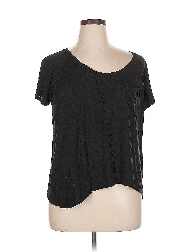 Pre-owned August Silk Short Sleeve T-shirt In Black