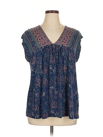 Lucky Brand Short Sleeve Blouse (view 1)