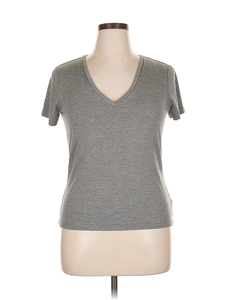 Pre-owned Express Short Sleeve T-shirt In Gray