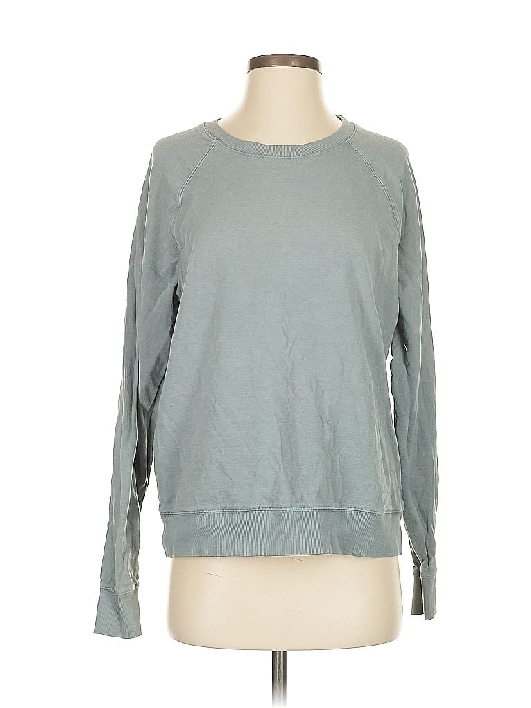 Pre-owned Athleta Long Sleeve T-shirt In Gray