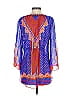 Hale Bob 100% Silk Blue 3/4 Sleeve Silk Top Size S - photo 2