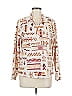 Cuddl Duds Print Ivory Cardigan Size M - photo 1