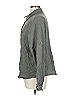 Automet 100% Rayon Houndstooth Gray Long Sleeve Button-Down Shirt Size L - photo 5