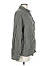 Automet 100% Rayon Houndstooth Gray Long Sleeve Button-Down Shirt Size L - photo 4
