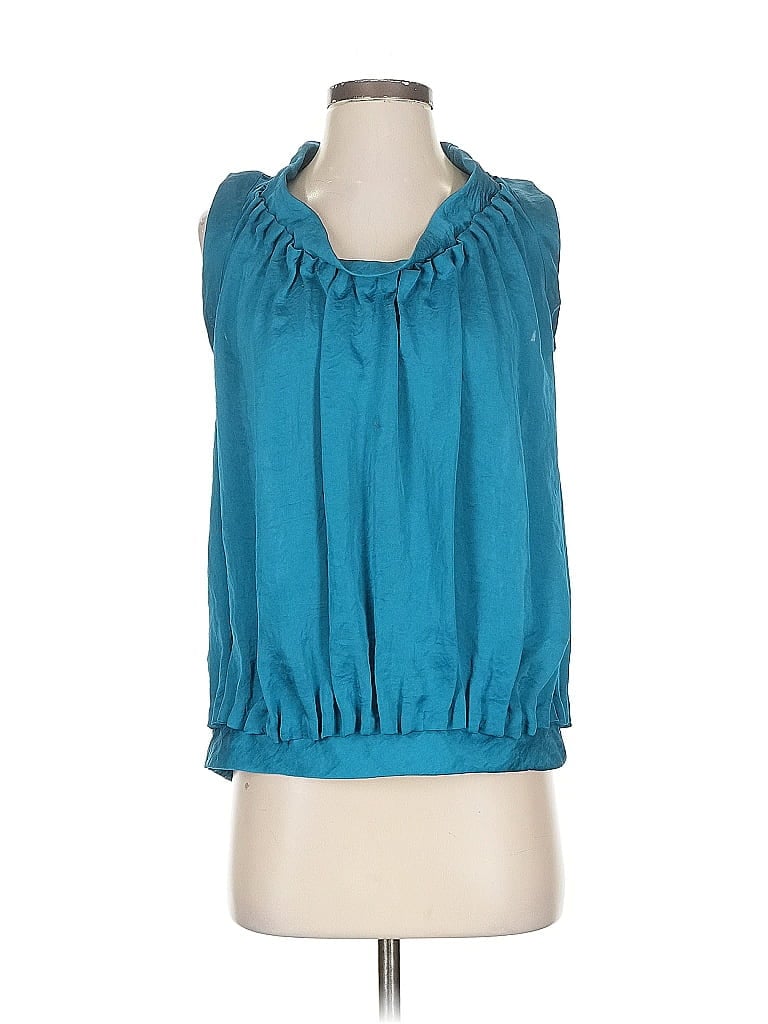 Pre-owned Club Monaco Sleeveless Blouse In Blue