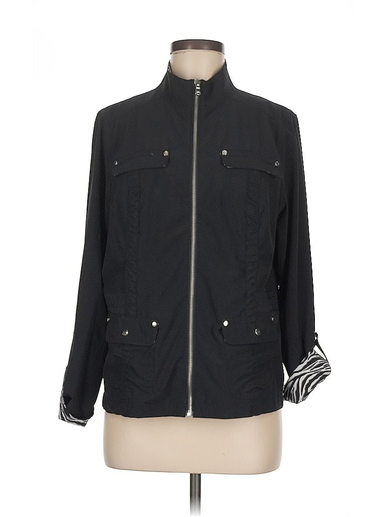 Pre-owned Zenergy By Chico's Jacket In Black
