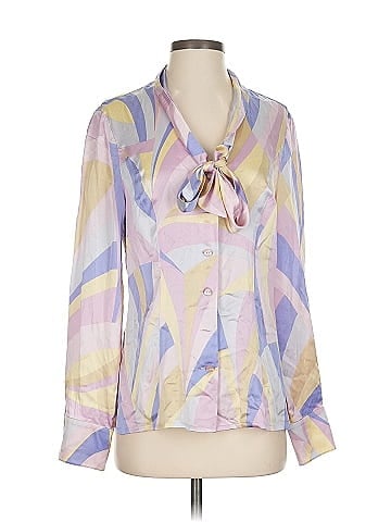 Escada Long Sleeve Silk Top (view 1)