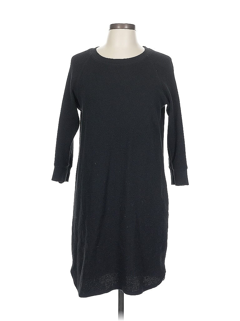Pre-owned Uniqlo Casual Dress In Black