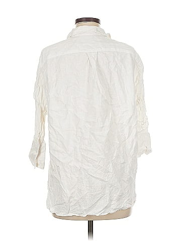 Zara 3/4 Sleeve Button-Down Shirt (view 2)