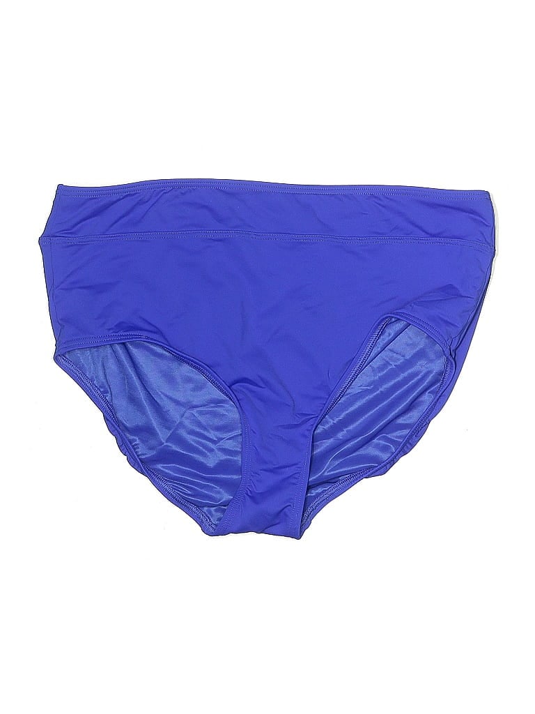 Pre-owned Lands' End Swimsuit Bottoms In Blue