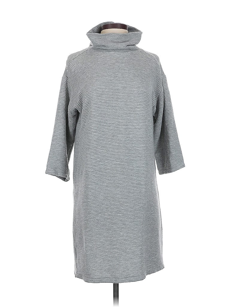Pre-owned Ann Taylor Loft Casual Dress In Gray