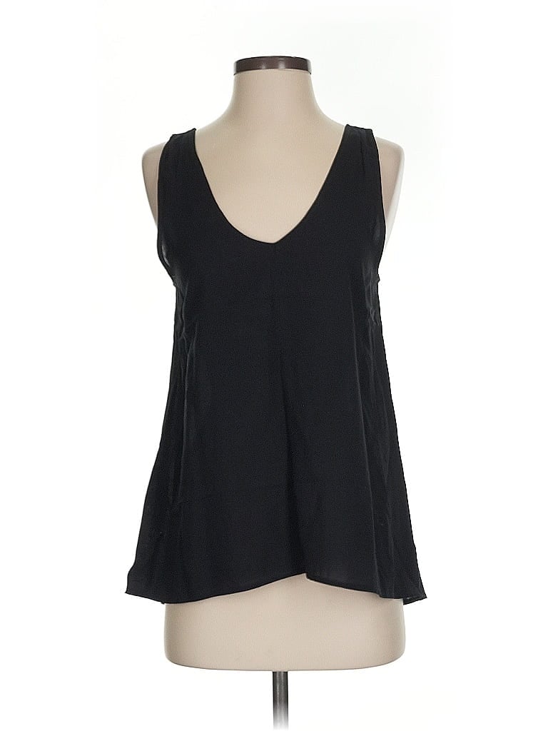 Pre-owned Express Tank Top Black Plunge Neckline Tops
