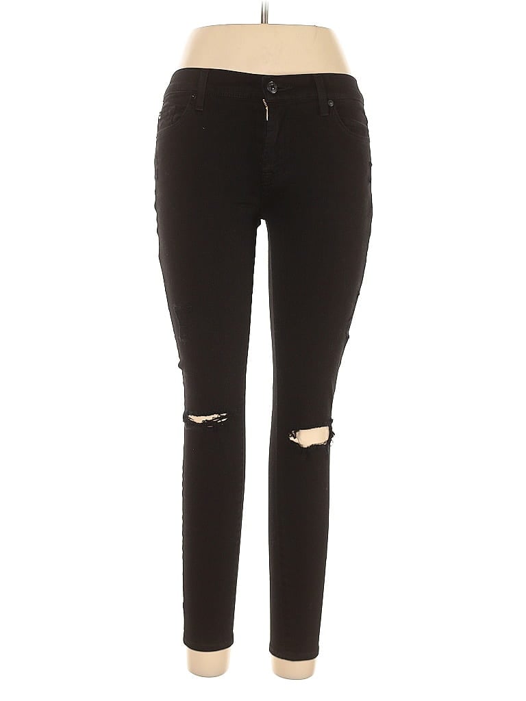 Pre-owned 7 For All Mankind Jeans In Black