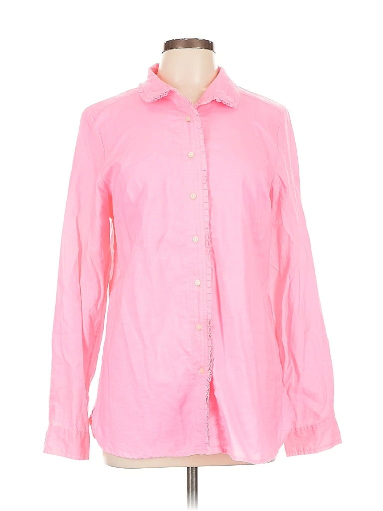 Pre-owned Gap Long Sleeve Button Down Shirt In Pink